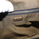 FENDI Zucca Canvas Hand Bag Black Brown Auth 162503-21