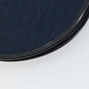 Christian Dior Trotter Canvas Shoulder Bag Navy Gold Auth 162505-15