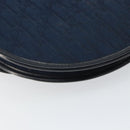 Christian Dior Trotter Canvas Shoulder Bag Navy Gold Auth 162505-16