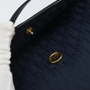 Christian Dior Trotter Canvas Shoulder Bag Navy Gold Auth 162505-18
