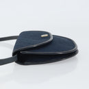 Christian Dior Trotter Canvas Shoulder Bag Navy Gold Auth 162505-4