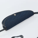 Christian Dior Trotter Canvas Shoulder Bag Navy Gold Auth 162505-6