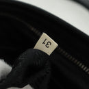 PRADA Hand Bag Leather Black Silver Auth 162511V-22