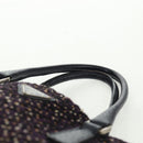 PRADA Hand Bag Wool Purple Silver Auth 162514V-14