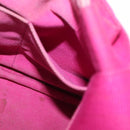 PRADA Canapa PM Hand Bag Canvas 2way Pink Gold Auth 162515-25