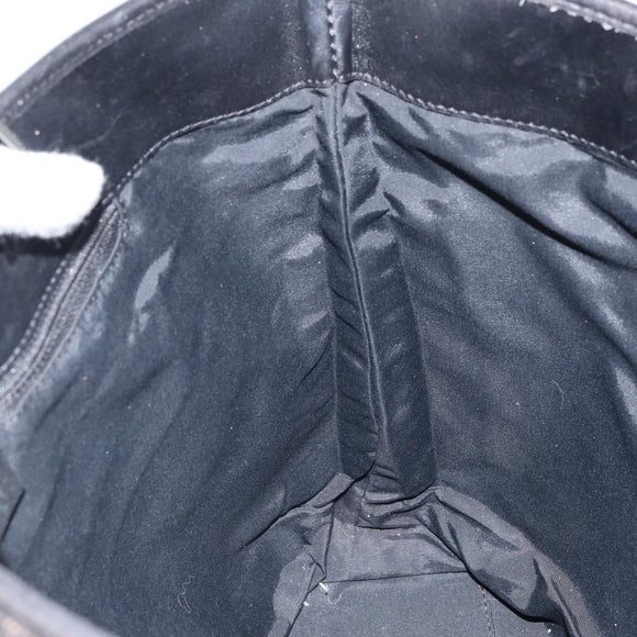 GUCCI GG Canvas Tote Bag Black Silver 31243 Auth 162518