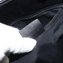 GUCCI GG Canvas Tote Bag Black Silver 31243 Auth 162518-20