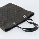 GUCCI GG Canvas Tote Bag Black Silver 31243 Auth 162518-6