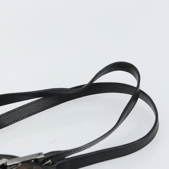 GUCCI GG Canvas Tote Bag Black Silver 31243 Auth 162518