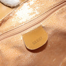 GUCCI GG Canvas Shoulder Bag Beige Gold Auth 162519-16