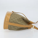GUCCI GG Canvas Shoulder Bag Beige Gold Auth 162519-4