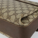GUCCI GG Supreme Web Sherry Line Bag PVC Beige Gold 904 02 084 Auth 162521-15