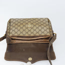 GUCCI GG Supreme Web Sherry Line Bag PVC Beige Gold 904 02 084 Auth 162521-18
