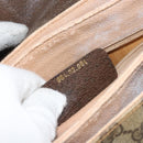 GUCCI GG Supreme Web Sherry Line Bag PVC Beige Gold 904 02 084 Auth 162521-12