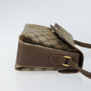 GUCCI GG Supreme Web Sherry Line Bag PVC Beige Gold 904 02 084 Auth 162521-3