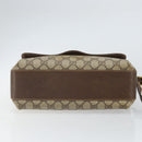 GUCCI GG Supreme Web Sherry Line Bag PVC Beige Gold 904 02 084 Auth 162521-5