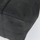 MCM Logogram Vicetos Tote Bag PVC Black Gold Auth 162533-9