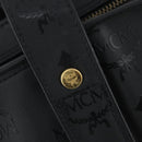 MCM Logogram Vicetos Tote Bag PVC Black Gold Auth 162533-17