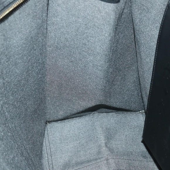 MCM Logogram Vicetos Tote Bag PVC Black Gold Auth 162533