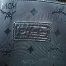 MCM Logogram Vicetos Tote Bag PVC Black Gold Auth 162533-20
