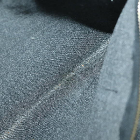 MCM Logogram Vicetos Tote Bag PVC Black Gold Auth 162533