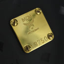 MCM Logogram Vicetos Tote Bag PVC Black Gold Auth 162533-12