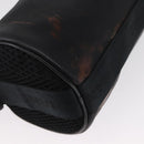 CHANEL Sports Line Shoulder Bag Coated Canvas Black CC Auth 162540-9