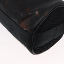 CHANEL Sports Line Shoulder Bag Coated Canvas Black CC Auth 162540-14