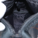 CHANEL Sports Line Shoulder Bag Coated Canvas Black CC Auth 162540-18