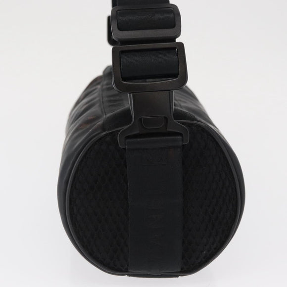 CHANEL Sports Line Shoulder Bag Coated Canvas Black CC Auth 162540