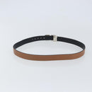 Salvatore Ferragamo Gancini Reversible Belt Leather 34.6"" Brown Auth 162547-2