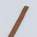 Salvatore Ferragamo Gancini Reversible Belt Leather 34.6"" Brown Auth 162547-6