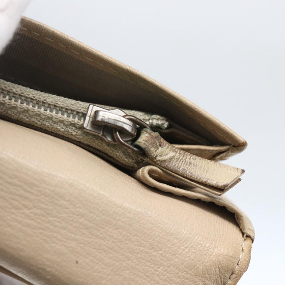 CHANEL Matelasse Long Wallet Patent leather Yellow CC Auth 162548