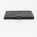 CHANEL Day Planner Cover Caviar Skin Black Gold CC Auth 162550-4