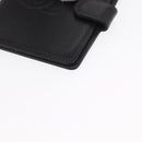 CHANEL Day Planner Cover Caviar Skin Black Gold CC Auth 162550-9