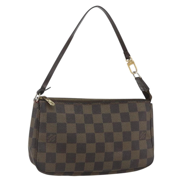 LOUIS VUITTON Damier Ebene Pochette Accessoires Pouch N41206 LV Auth 162558
