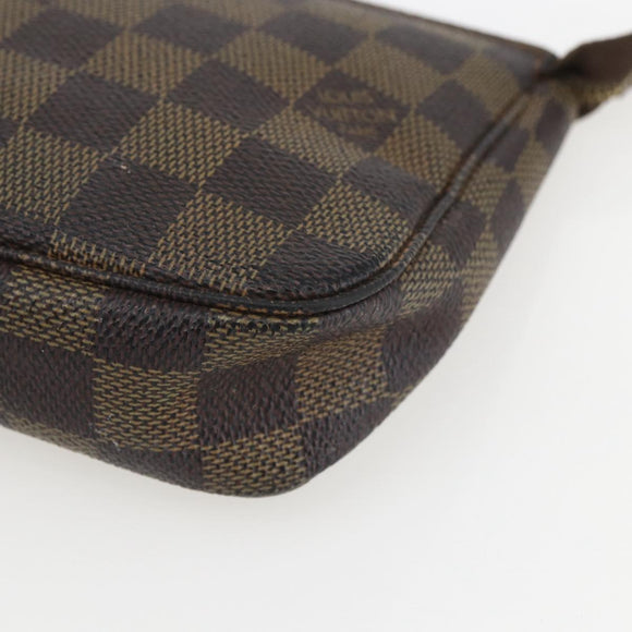 LOUIS VUITTON Damier Ebene Pochette Accessoires Pouch N41206 LV Auth 162558