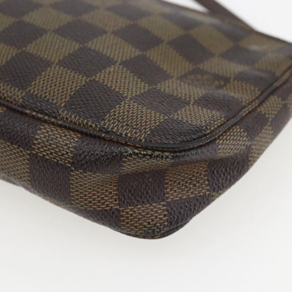 LOUIS VUITTON Damier Ebene Pochette Accessoires Pouch N41206 LV Auth 162558