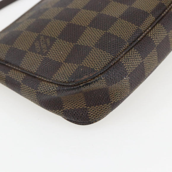 LOUIS VUITTON Damier Ebene Pochette Accessoires Pouch N41206 LV Auth 162558
