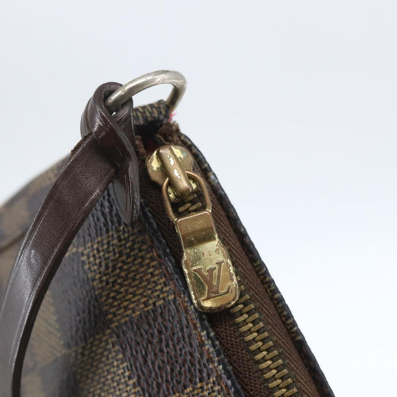 LOUIS VUITTON Damier Ebene Pochette Accessoires Pouch N41206 LV Auth 162558