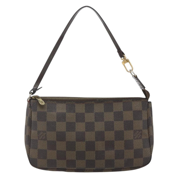 LOUIS VUITTON Damier Ebene Pochette Accessoires Pouch N41206 LV Auth 162558
