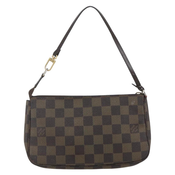LOUIS VUITTON Damier Ebene Pochette Accessoires Pouch N41206 LV Auth 162558