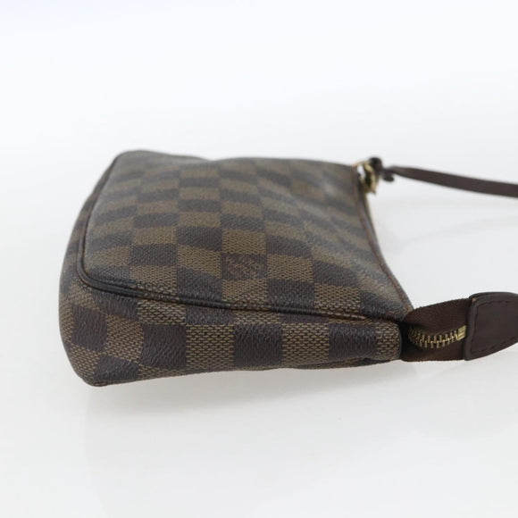LOUIS VUITTON Damier Ebene Pochette Accessoires Pouch N41206 LV Auth 162558