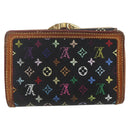 LOUIS VUITTON Multicolor Portefeuille Viennois Wallet Black M92988 Auth 162563-2