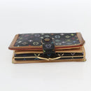 LOUIS VUITTON Multicolor Portefeuille Viennois Wallet Black M92988 Auth 162563-5