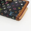 LOUIS VUITTON Multicolor Portefeuille Viennois Wallet Black M92988 Auth 162563-7