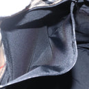 Burberrys Nova Check Blue Label Tote Bag Nylon Beige Silver Auth 162570-12