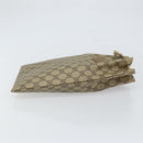 GUCCI GG Supreme Drawstring Pouch PVC Beige Gold 97 19 303 Auth 162571-3