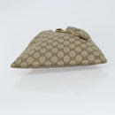 GUCCI GG Supreme Drawstring Pouch PVC Beige Gold 97 19 303 Auth 162571-6