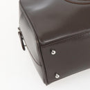 GUCCI Hand Bag Patent leather Brown Silver 000 1274 0505 Auth 162574-14